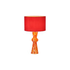 RHE4225 Rheneas Table Lamp Red Glass With Shade