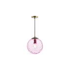 SP70-RIP8803 Ripple Single Pendant Bronze and Pink Glass