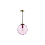 SP70-RIP8803 Ripple Single Pendant Bronze and Pink Glass