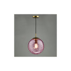 SP70-RIP8803 Ripple Single Pendant Bronze and Pink Glass