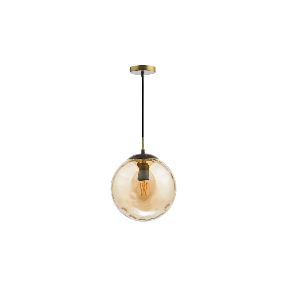 SP70-RIP8820 Ripple Single Pendant Bronze and Champagne Glass