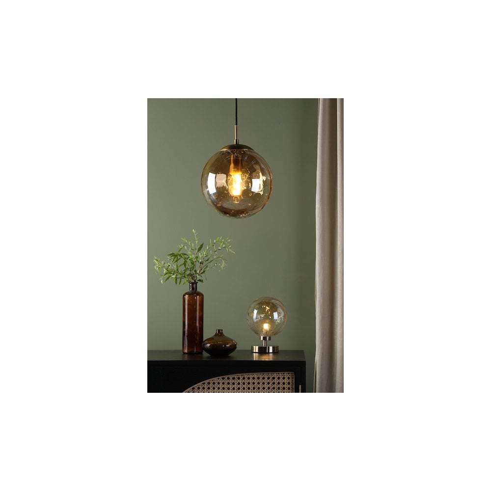 SP70-RIP8820 Ripple Single Pendant Bronze and Champagne Glass