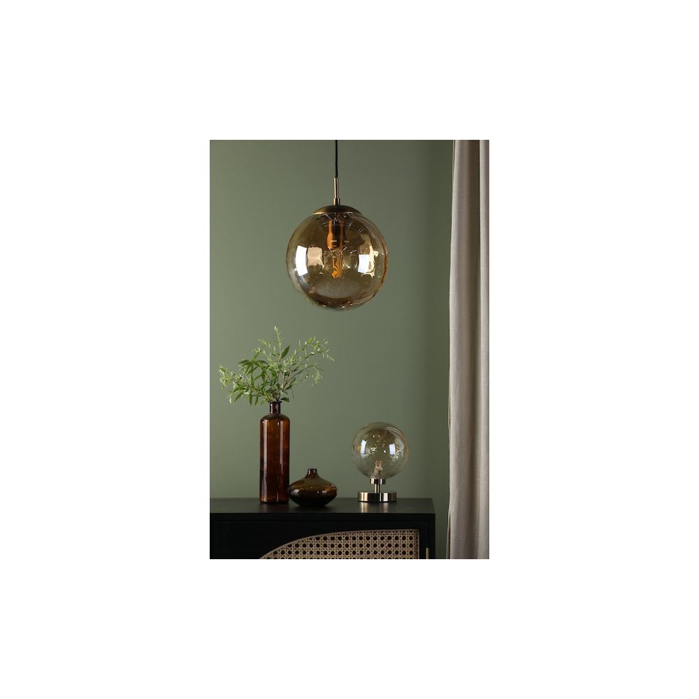 SP70-RIP8820 Ripple Single Pendant Bronze and Champagne Glass