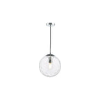 SP71-RIP8808 Ripple Pendant Polished Chrome & Clear Glass