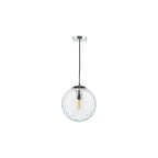 SP71-RIP8808 Ripple Pendant Polished Chrome & Clear Glass