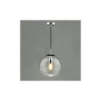 SP71-RIP8808 Ripple Pendant Polished Chrome & Clear Glass