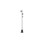 SPI5522-01 Spiral 3 Light Floor Lamp Matt Black & Smoked Glass