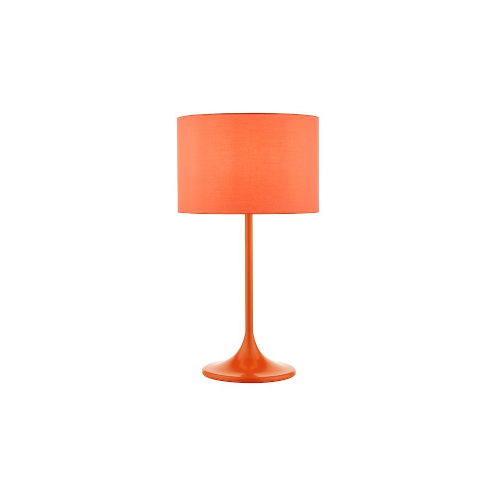 TOL4211 Toledo Table Lamp Satin Orange With Shade