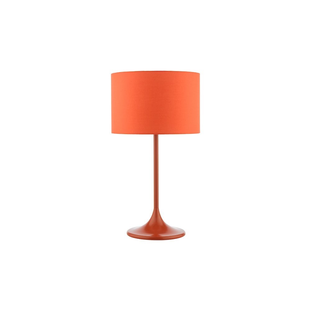 TOL4211 Toledo Table Lamp Satin Orange With Shade