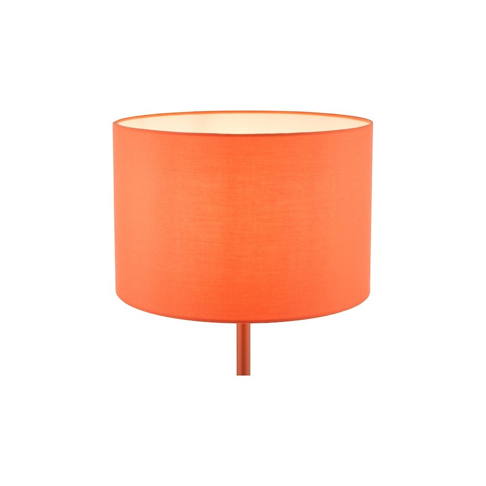 TOL4211 Toledo Table Lamp Satin Orange With Shade