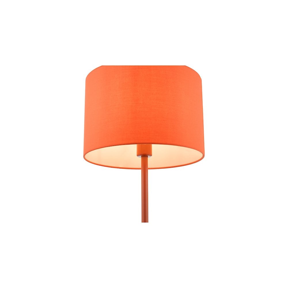 TOL4211 Toledo Table Lamp Satin Orange With Shade