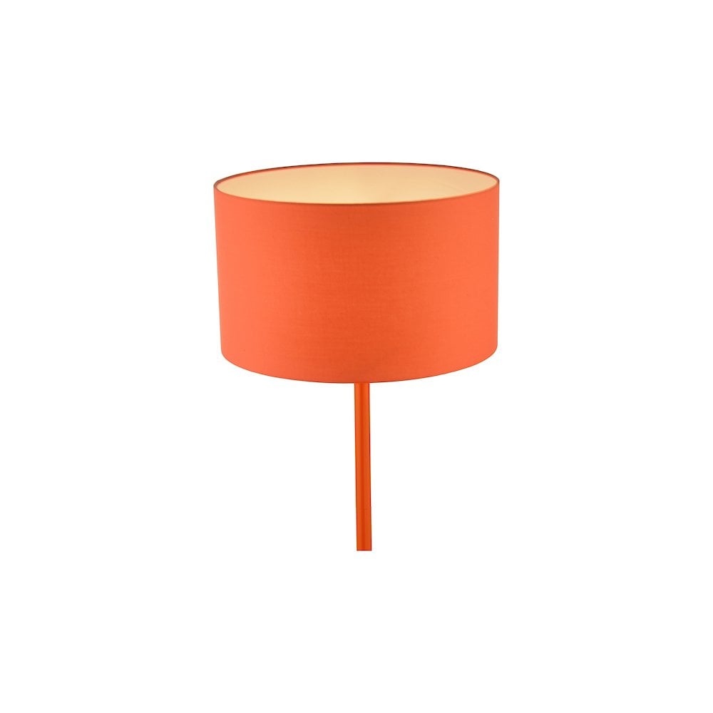 TOL4911 Toledo Floor Lamp Satin Orange With Shade