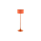 TOL4911 Toledo Floor Lamp Satin Orange With Shade