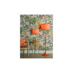 TOL4911 Toledo Floor Lamp Satin Orange With Shade