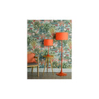 TOL4911 Toledo Floor Lamp Satin Orange With Shade