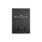 VIG0645-20 Vignette 6 Light Pendant Aged Brass & Clear/Opal Glass