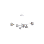 VIG0650-01 Vignette 6 Light Pendant Polished Chrome & Smoked Glass