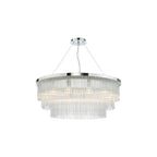 ALP1244 Alpheios 12 Light Chandelier Polished Chrome Glass