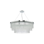 ALP1244 Alpheios 12 Light Chandelier Polished Chrome Glass