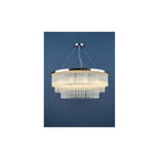 ALP1244 Alpheios 12 Light Chandelier Polished Chrome Glass