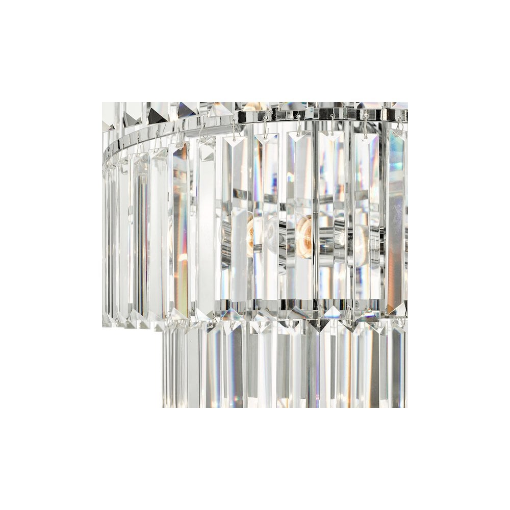 ANG0808 Angel 8 Light Pendant Polished Chrome Crystal