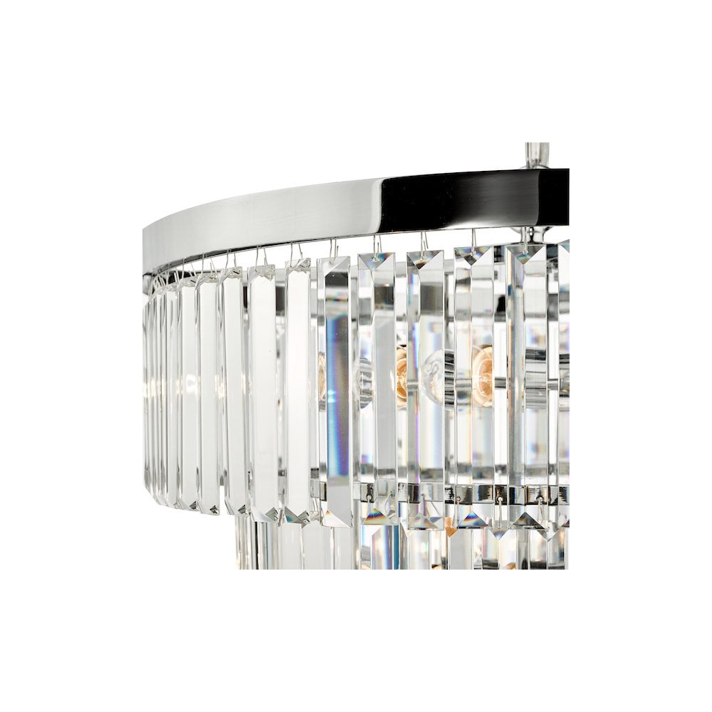 ANG0808 Angel 8 Light Pendant Polished Chrome Crystal