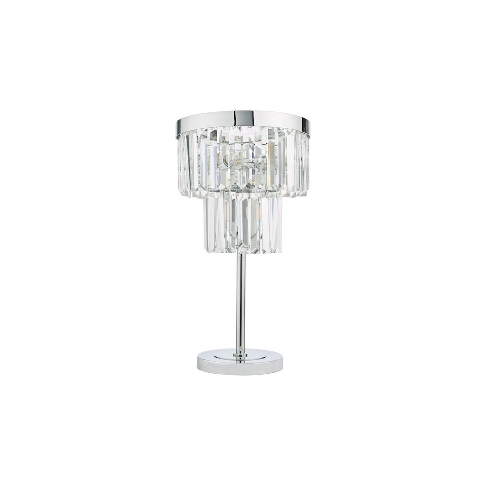 ANG4208 Angel 4 Light Table Lamp Polished Chrome Crystal