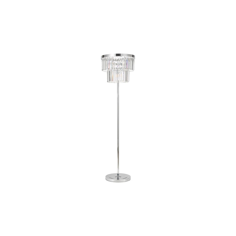 ANG4908 Angel 6 Light Floor Lamp Polished Chrome Crystal