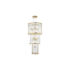 ELE1535 Eleanor 15 Light Chandelier Natural Brass Glass