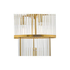 ELE1535 Eleanor 15 Light Chandelier Natural Brass Glass