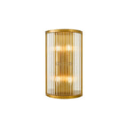 ELE3035 Eleanor 4 Light Wall Light Natural Brass Glass