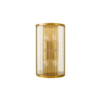 ELE3035 Eleanor 4 Light Wall Light Natural Brass Glass