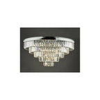EUL6450 Eulalia 12 Light Flush Polished Chrome Crystal