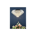 EUL6450 Eulalia 12 Light Flush Polished Chrome Crystal
