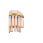 IMA0935 Imani 2 Light Wall Light Natural Brass and Champagne Glass
