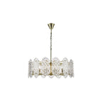 POR1575 Porthos 15 Light Pendant Antique Brass Glass