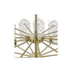 POR1575 Porthos 15 Light Pendant Antique Brass Glass