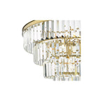 RHA0663 Rhapsody 6 Light Tiered Pendant Crystal and Bronze