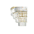 RHA0663 Rhapsody 6 Light Tiered Pendant Crystal and Bronze