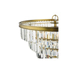 RHA0663 Rhapsody 6 Light Tiered Pendant Crystal and Bronze