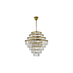 RHA1263 Rhapsody 12 Light Chandelier Bronze Crystal