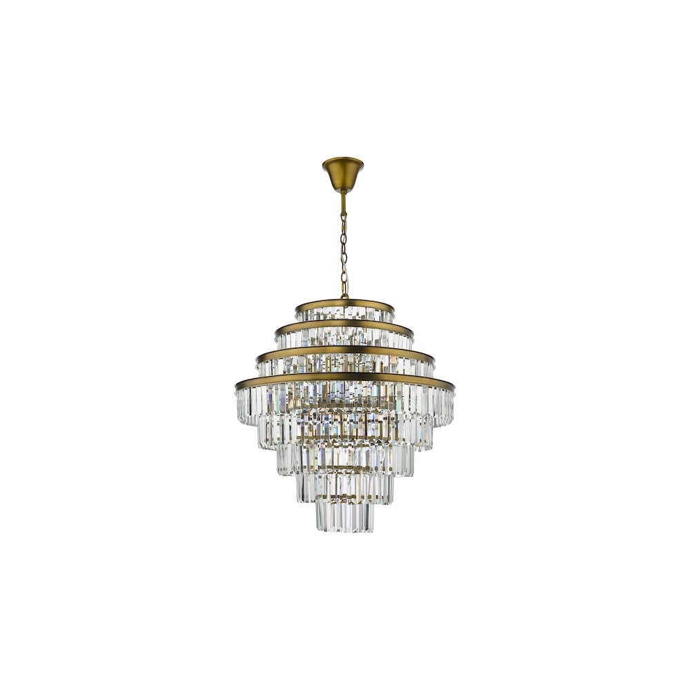RHA1263 Rhapsody 12 Light Chandelier Bronze Crystal