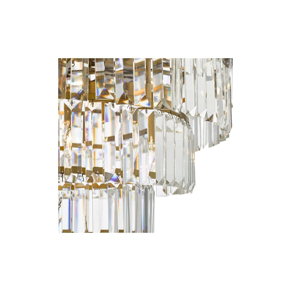 RHA1263 Rhapsody 12 Light Chandelier Bronze Crystal