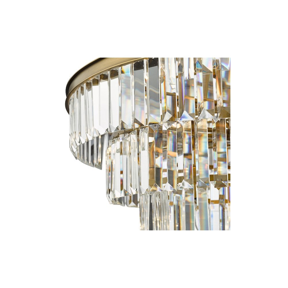 RHA1263 Rhapsody 12 Light Chandelier Bronze Crystal