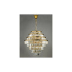 RHA1263 Rhapsody 12 Light Chandelier Bronze Crystal