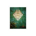 RHA1263 Rhapsody 12 Light Chandelier Bronze Crystal