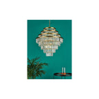 RHA1263 Rhapsody 12 Light Chandelier Bronze Crystal