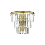 RHA3063 Rhapsody 3 Light Wall Light Crystal and Bronze