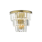 RHA3063 Rhapsody 3 Light Wall Light Crystal and Bronze