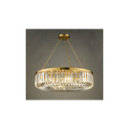 SIG0835 Sigourney 8 Light Pendant Satin Gold and Glass